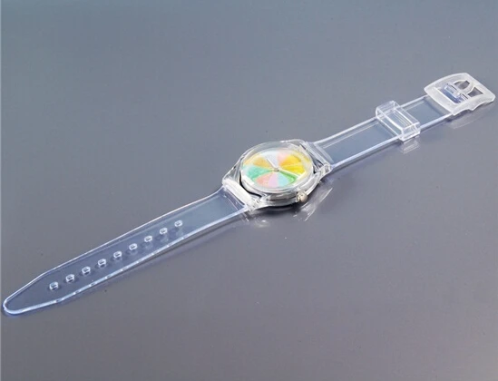 Женские часы с разноцветным радужным дизайном водонепроницаемые наручные