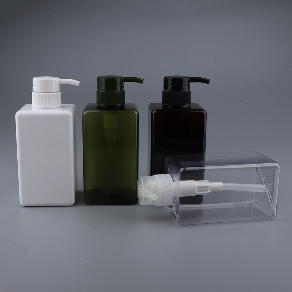 Refillable Empty Bottles Shampoo/Liquid Traveling Pump Container Bottle Set 450ml for Lotion Body Wash Massage Oils | Красота и