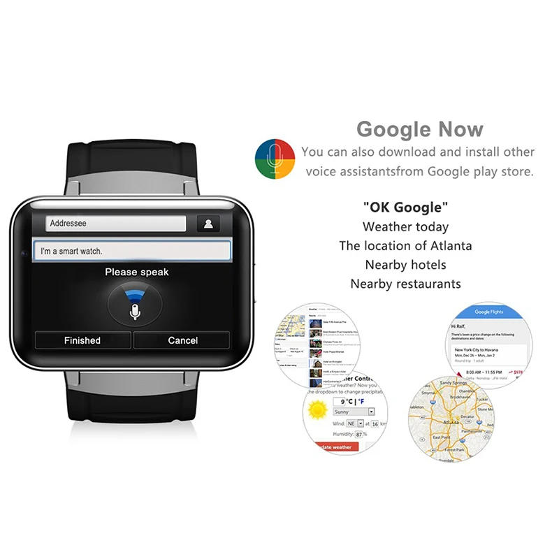 Itormis Android Bluetooth Smart часы SIM карты SmartWatch Dualcore MTK6572 4 ГБ + 512 МБ 3G Google Камера GPS Wi-Fi dm98 PK kw88