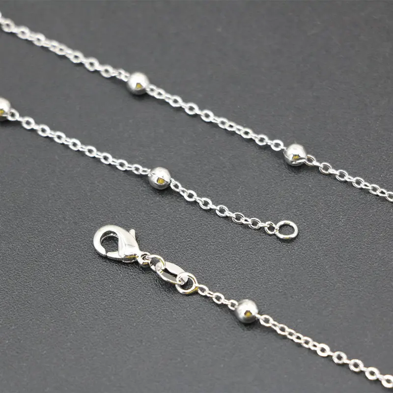 Цепочка Из Нержавеющей Стали с круглыми звеньями 18 дюймов 1 мм|fashion jewelry|jewelry