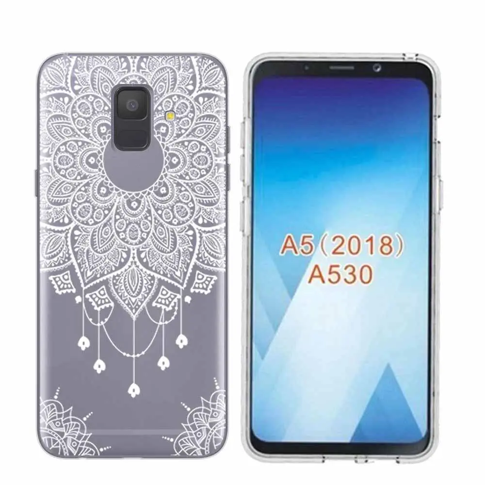 Arvin Paniting Case FOR Samsung A5 Smart Back Protective Phone Cover A6 Plus 2018 Clear Soft TPU case A3 A7 A8 |