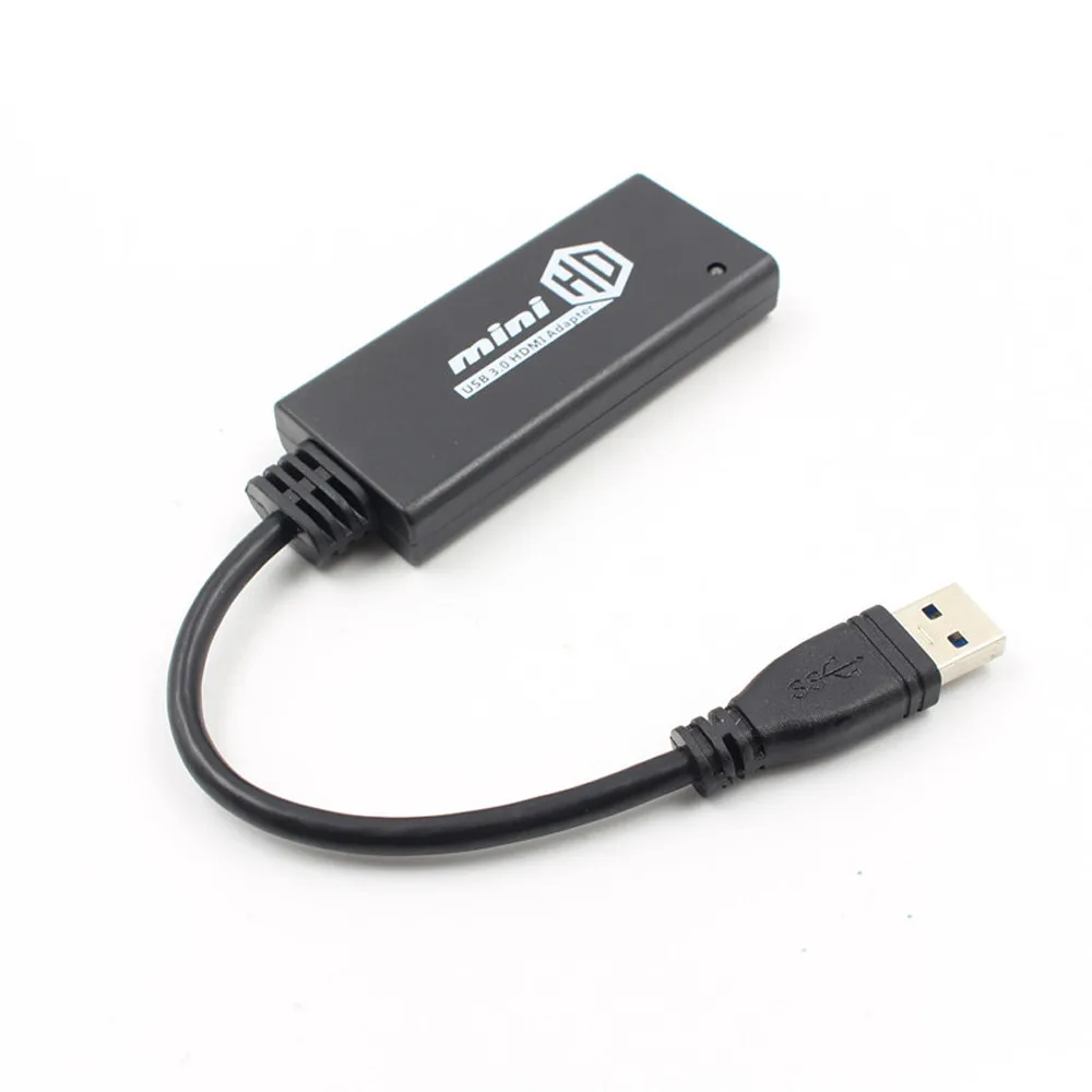 USB 3 0 к HDMI HD 1080P видео кабель адаптер конвертер для ПК ноутбук новый черный мини USB3.0