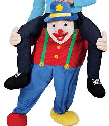 Санта Клаус носить Хэллоуин я костюм для Октоберфеста пиво Guy Piggy Back Bear Рождество Необычные косплей платье - Цвет: Clown