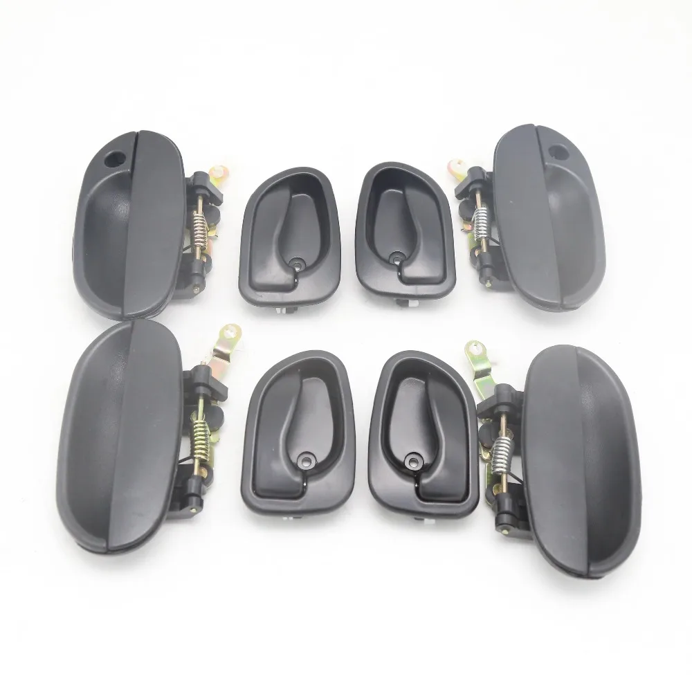 DHKA обе черные наружные межкомнатные дверные ручки для HYUNDAI ACCENT 95-00 1995 1996 1997 1998 1999