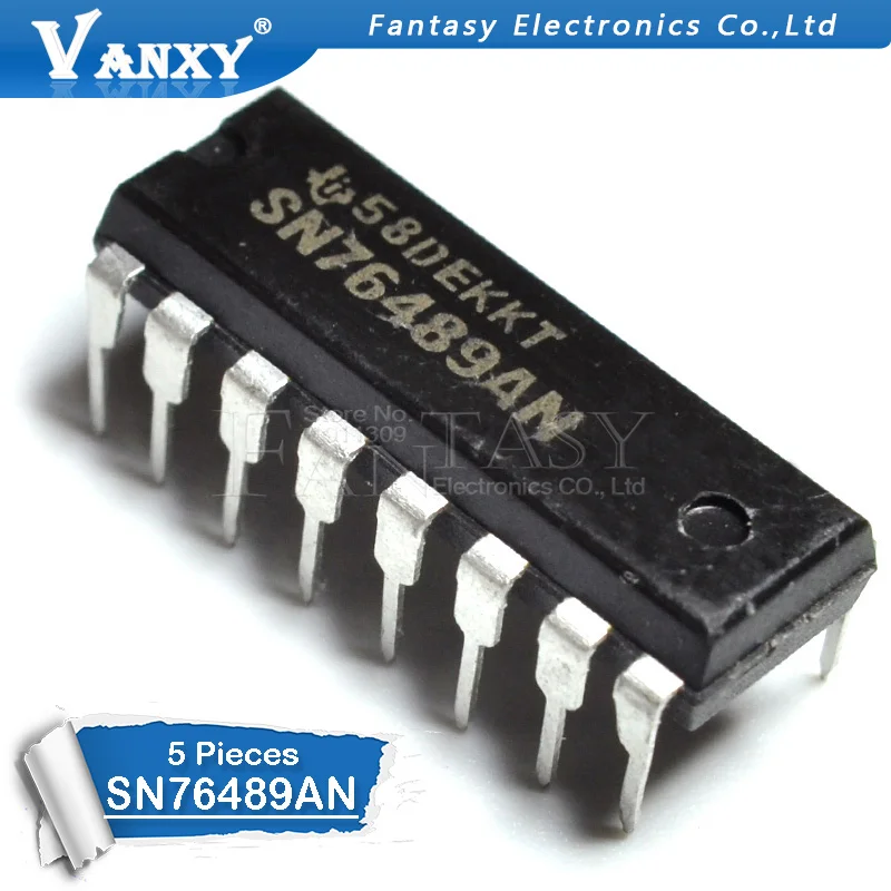 5pcs SN76489AN DIP16 SN76489 DIP-16 SN76489N DIP | Электронные компоненты и принадлежности