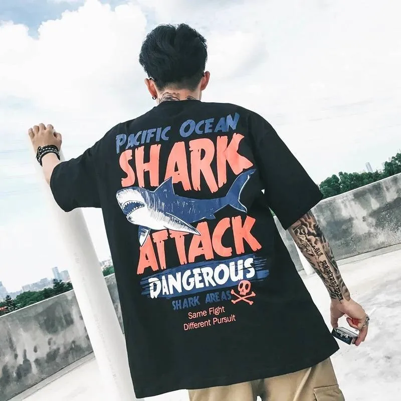 Japan Hip Hop T Shirt Men Funny Print Tshirt Streetwear Casual Short Sleeve Summer Tops Fashion Harajuku Printed Boys | Мужская одежда