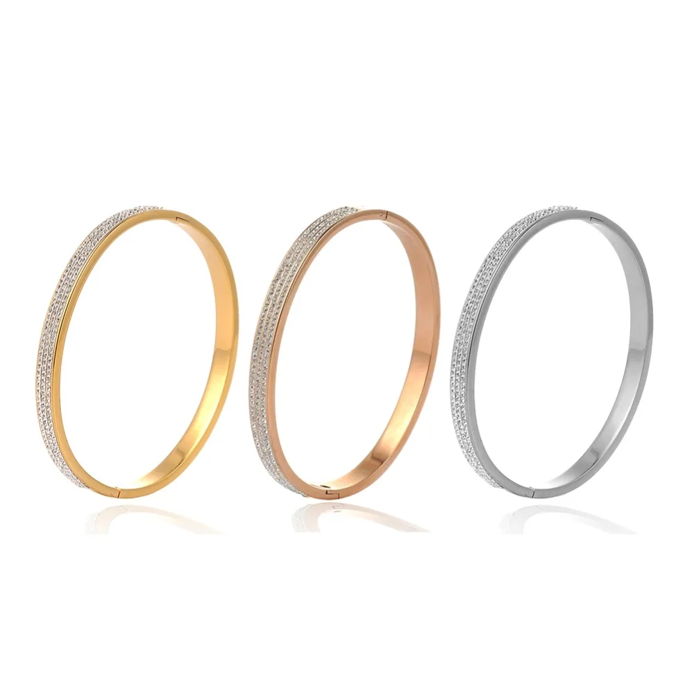 

Роскошные Pulseiras Feminina Love Crystal Rhinestone бусины манжета из нержавеющей стали браслеты женский браслет бижутерия