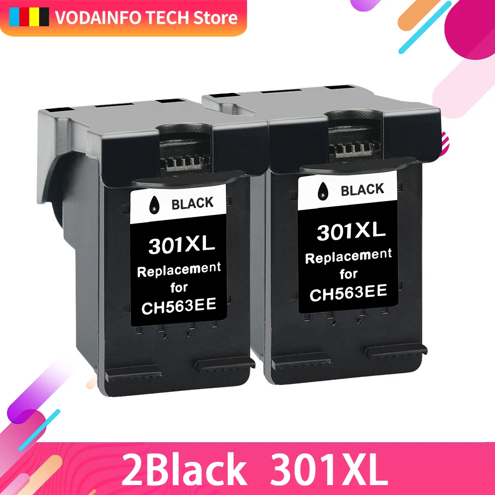QSYRAINBOW сменный Черный чернильный картридж для HP 301 301XL DeskJet 1050 2050 2510 3050a 3510 1510 2540 4500