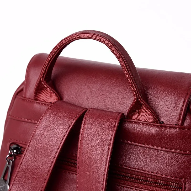 Женские кожаные рюкзаки, высокое качество, Mochila Feminina, школьный рюкзак в консервативном стиле для девочек, повседневный рюкзак для путешествий, женский рюкзак