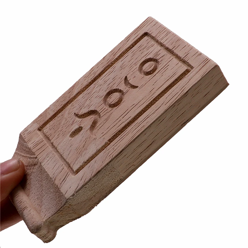 RUNBAZEF деревянная резная наклейка угловая длинная аппликация Неокрашенная