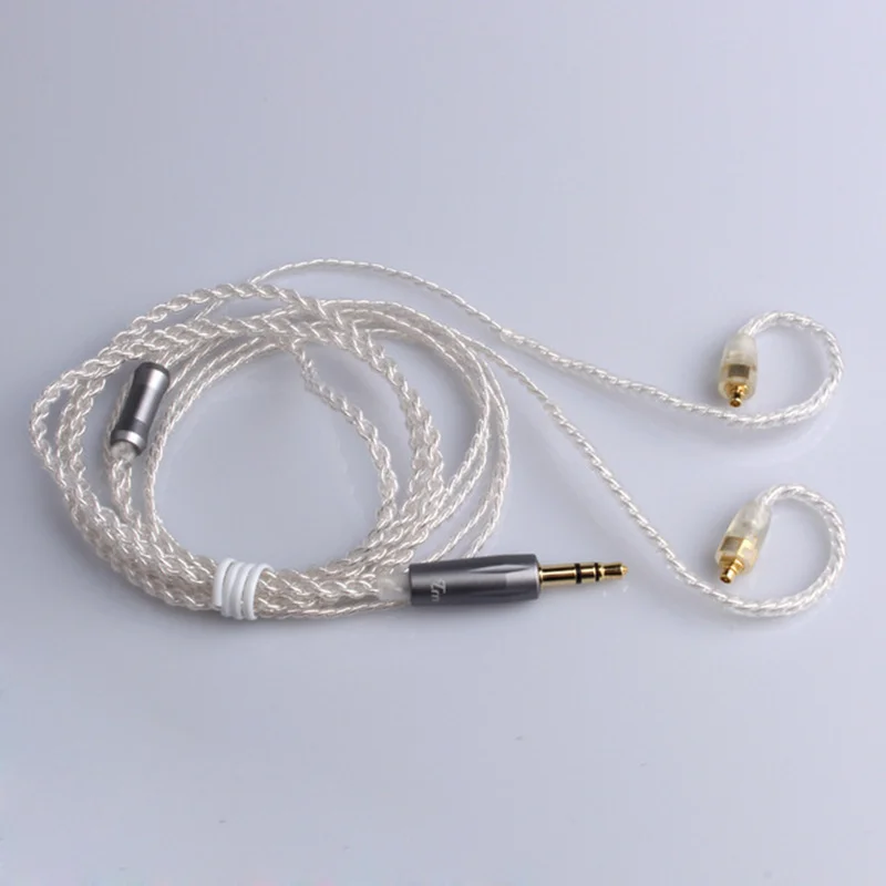 Высокое качество Посеребренная обновления замена кабеля MMCX для KZ AS10/ZS6/ZS5/ZS3/Знч TRN