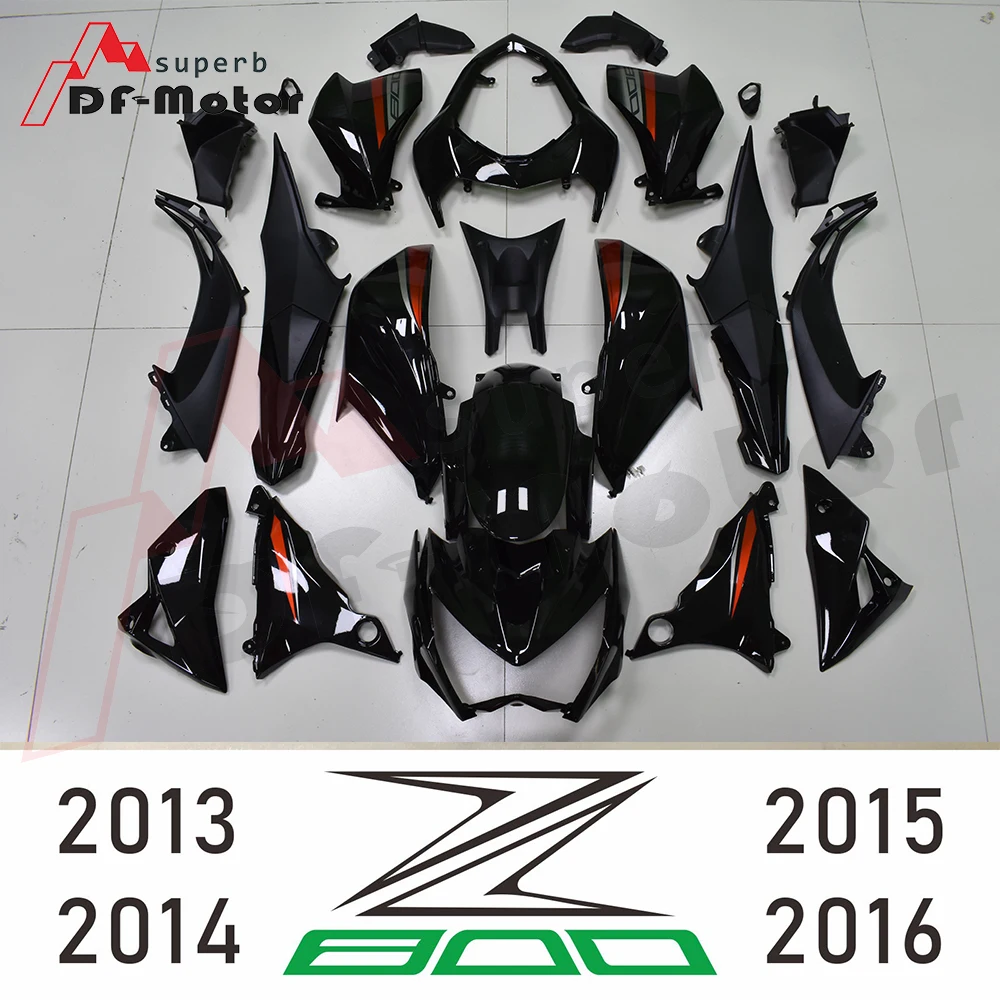 

Full Motorcycle Fairings For Kawasaki Z800 Year 2013-2016 13 14 15 16 ABS Motorcycle Customize Black Orange 2013 2014 2015 2016