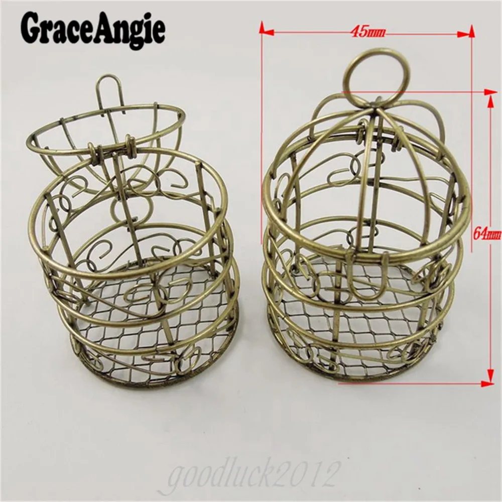 GraceAngie 2 шт. натуральная романтическая Изысканная железная подвеска в деревенском