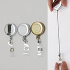 DEZHI Металл брелок для ключей для карты доступа, выдвижной цепью для работы карты, Testificate ID держатель карточки IC катушка