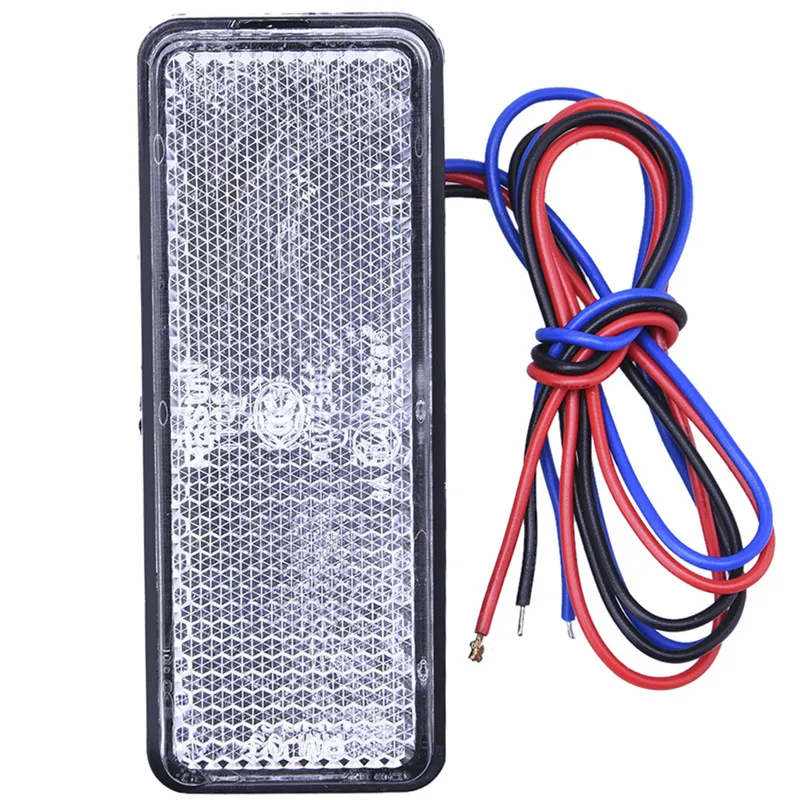 3 вида цветов Прямоугольник Отражатель мотоцикла задний стоп сигнал поворота