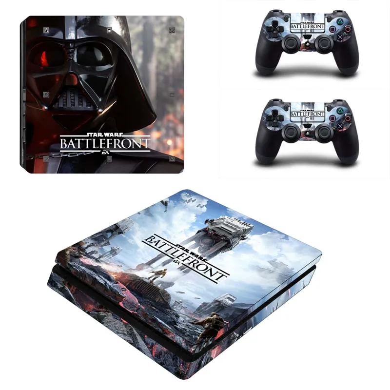 Звездные войны наклейка PS4 Slim Skin для Playstaion 4 консоли наклейки + 2 шт контроллер
