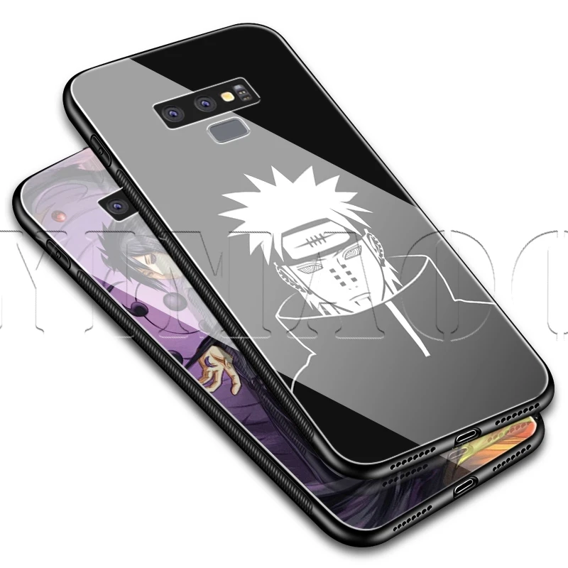 Yimaoc как у героя мультфильма Саскэ Наруто Стекло чехол для samsung Galaxy S7 S8 S9 S10 Plus, Note 8, 9, 10, A50 A20 A10 A70