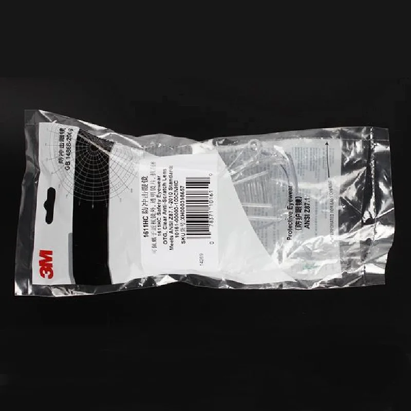 3M 1611HC, анти-шок, против царапин, защитные очки, защитные очки, защита от УФ-лучей, для работы, фабрика, живопись, плоский светильник, вентиляционные очки