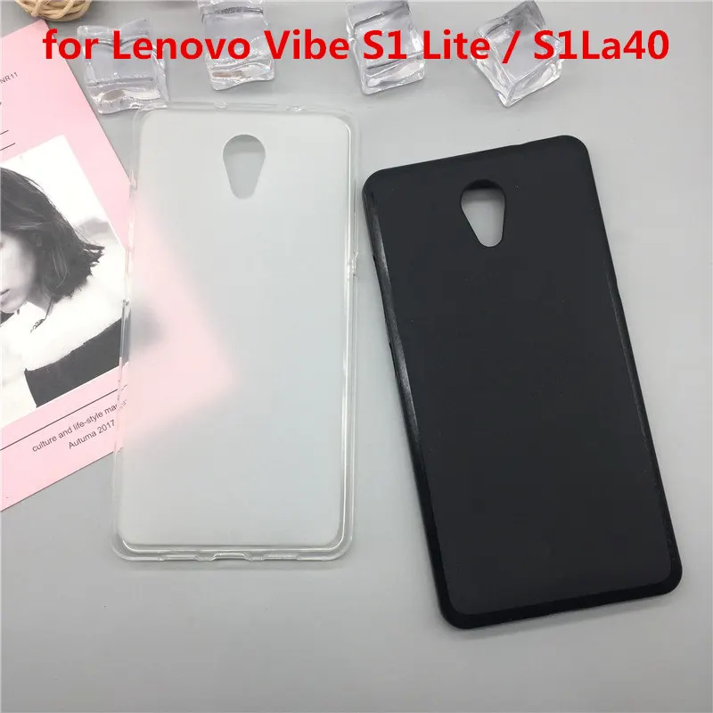 Для Lenovo Vibe S1 Чехол Мягкий Силиконовый ТПУ ударопрочный черный мобильный телефон