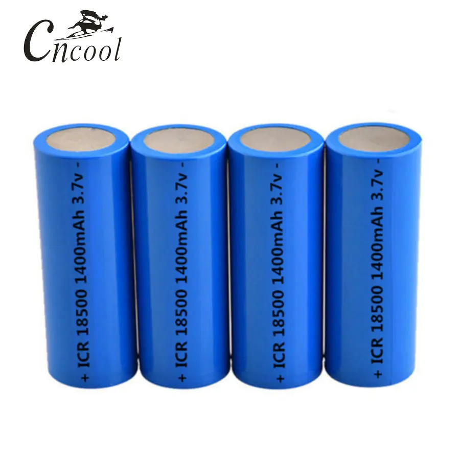 Cncool 4 шт./лот 18500 1400 mAh 3 7 V литий ионная аккумуляторная батарея Высокая емкость для