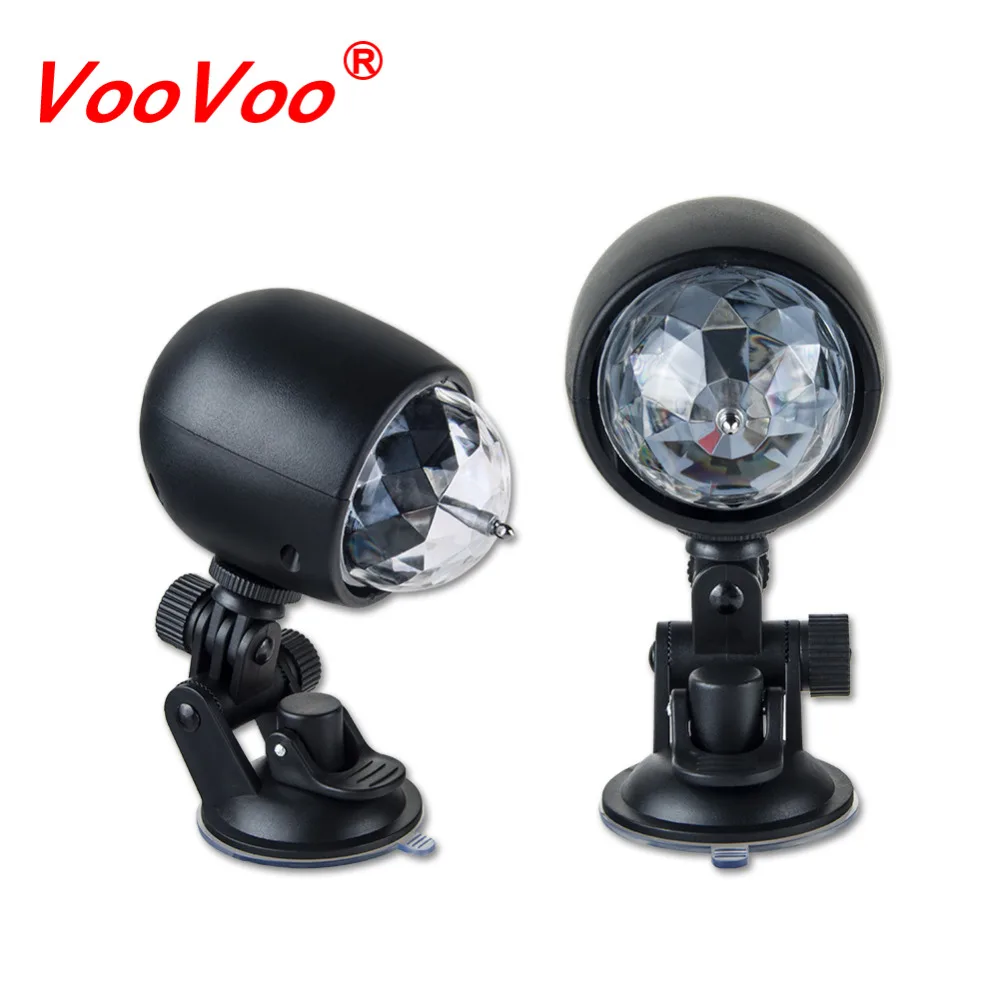 VooVoo автомобильные DJ атмосферные огни USB мини RGB LED MP3 диско хрустальный волшебный