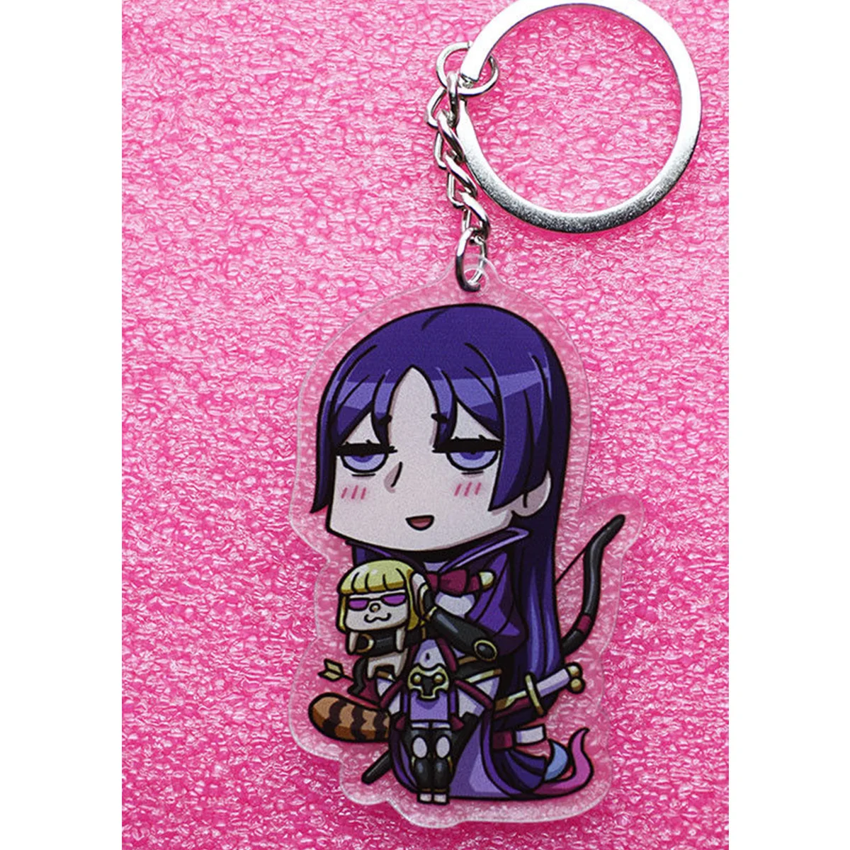 FGO Fate Grand Order акриловый брелок на ремешке Oda Nobunaga MINAMOTO NO RAIKOU 8 см