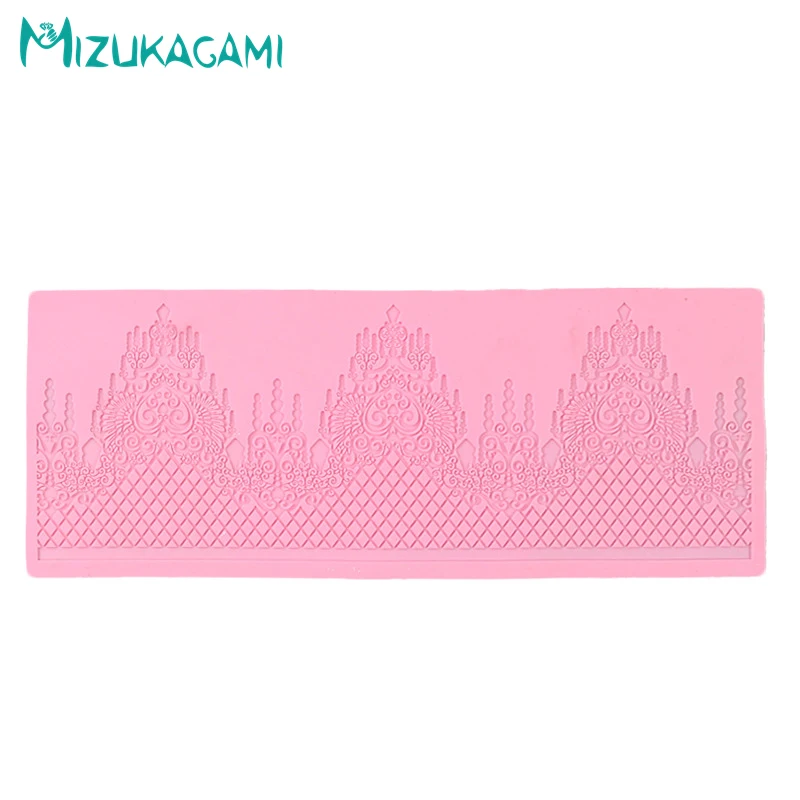 Fondant Lace Mold Baking Decoration Tools Royal Extravagant Flower Pattern Cake Surrounding Kitchen MJ-01561 | Дом и сад