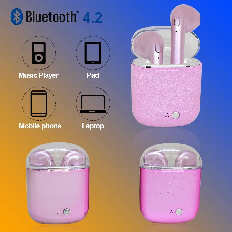 Новая беспроводная гарнитура Bluetooth наушники i7S TWS Близнецы с зарядным боксом