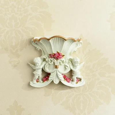 Антикварная каучуковая настенная подвесная ваза с ангелом креативный фон для