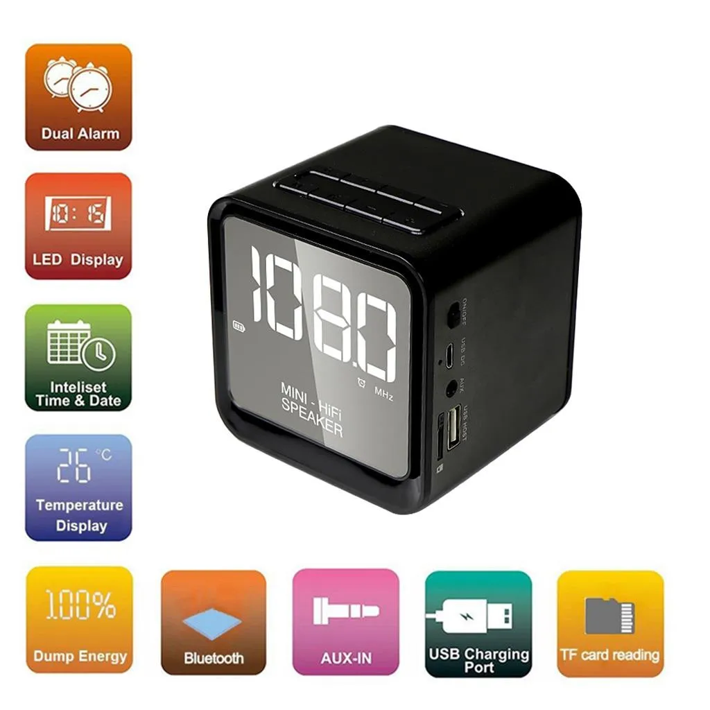 Портативная беспроводная металлическая колонка с Bluetooth Беспроводная Супер Мини