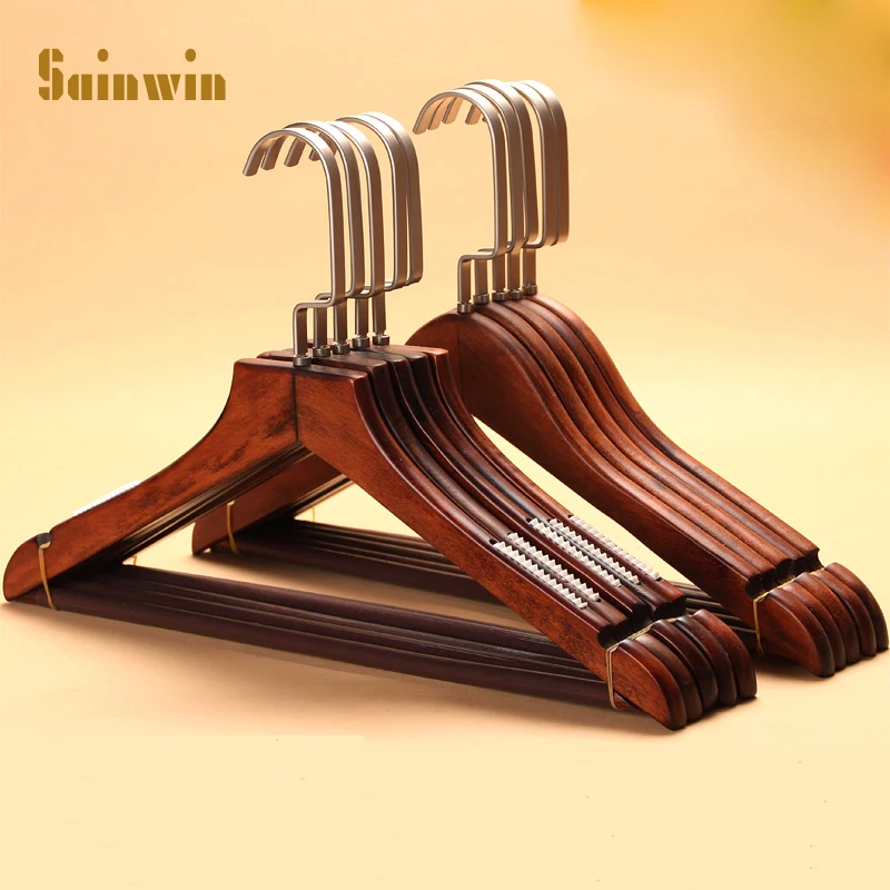 Деревянные вешалки Sainwin 10 шт./лот 38 см/44 см для одежды деревянная вешалка|hangers