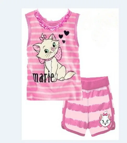 Free Shipping Summer Baby Girl Clothing Set vest +Shorts Kid Boy Sets Children patter Girls Clothes Sleeveless pajamas SP008 | Детская