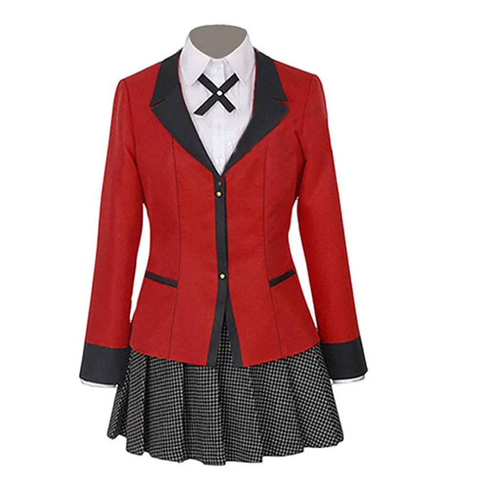 Костюм для косплея Kakegurui Yumeko Jabami японская школьная форма костюм Хэллоуина женщин