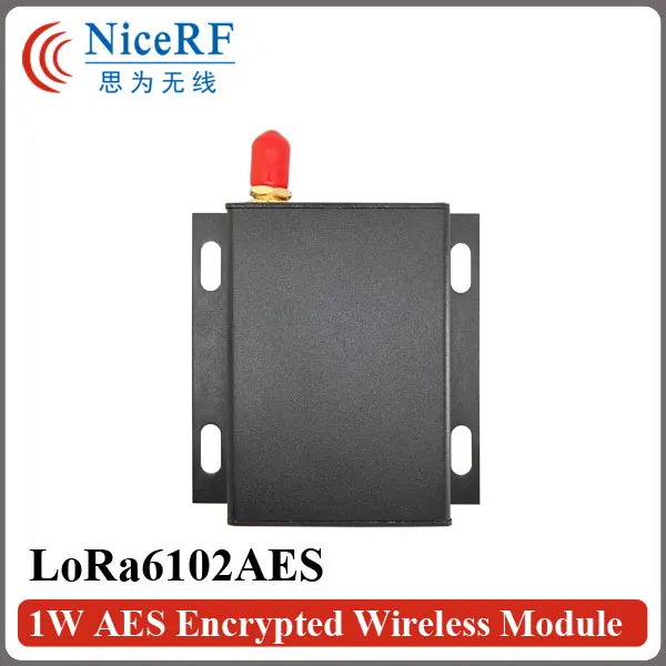 2 шт. Lora6102 AES 1W 30dBm 8 км зашифрованный беспроводной модуль передачи данных 433 470 868 915