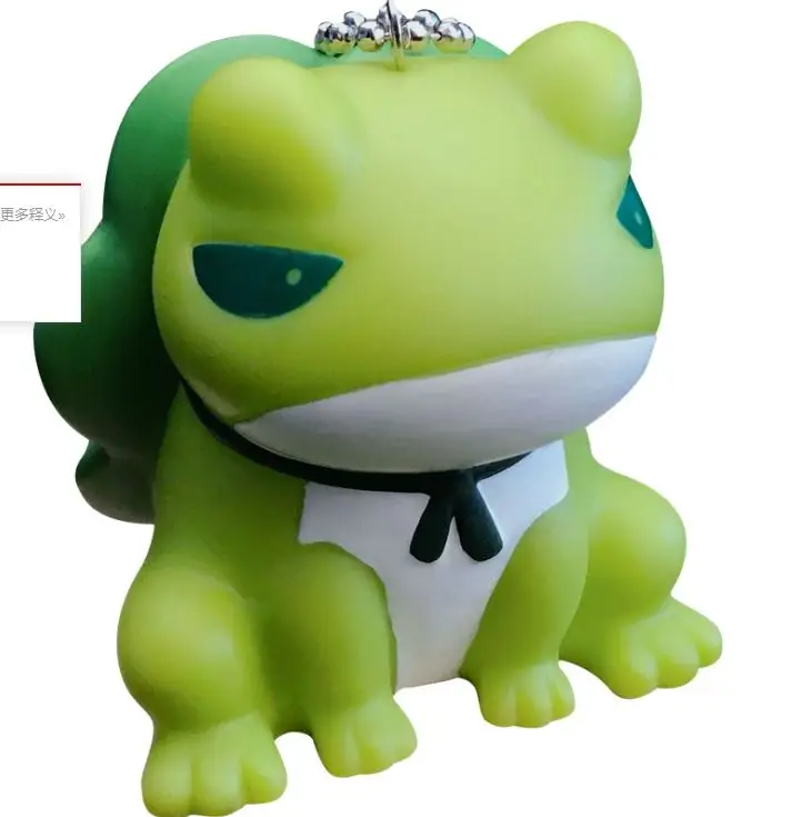GRACE MOMENTS Hot Sale Cartoon Vinyl Cute Frog Son Doll Keychain Key Ring HandBag Pendant Holder Accessories For Women Men | Украшения и