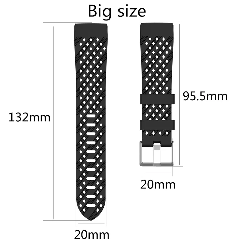 Ремешок для фитнес-браслета Fitbit Charge 3 силиконовый спортивный браслет с резиновой