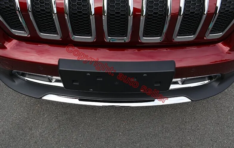 Для Jeep Cherokee Limited 2014 2017 ABS Хромированная накладка переднего бампера|trim cover|front bumper