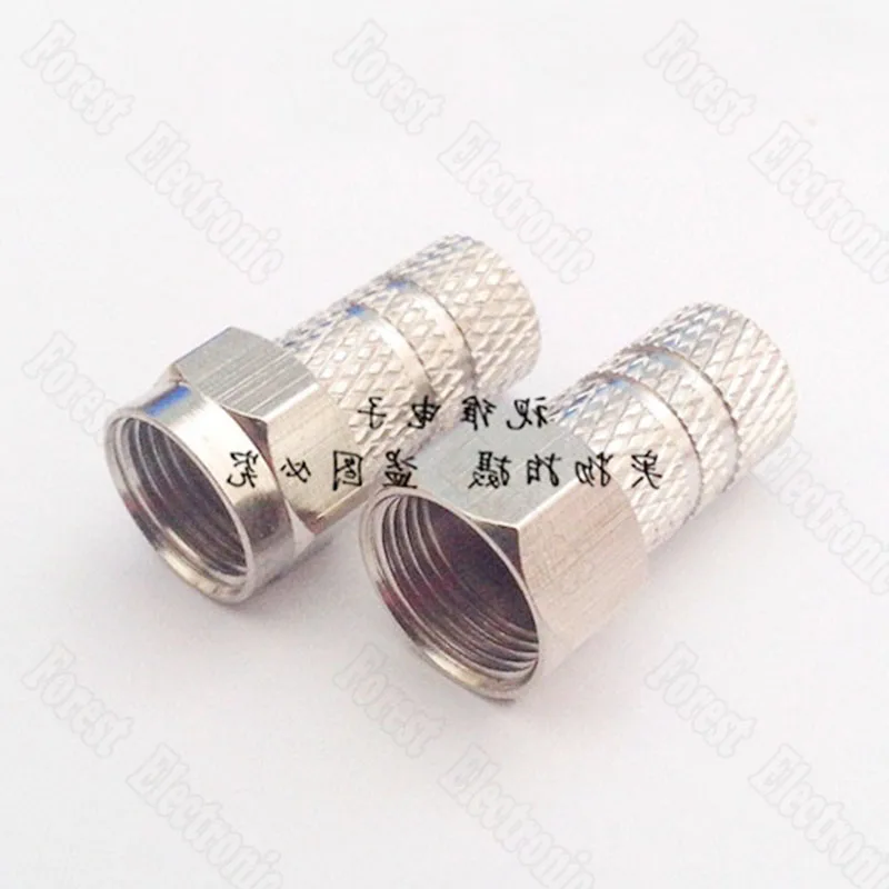 Selg-плотный F-разъем для головки дюймовый спутниковый цифровой телеприставка