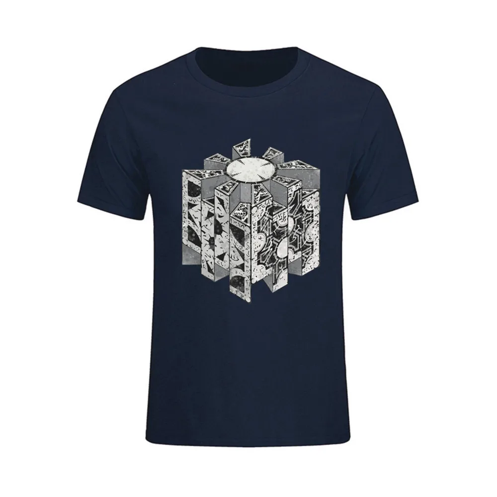 Мужская футболка XS-3XL Geek 100% хлопок короткий рукав футболки мужские скидки Hellraiser