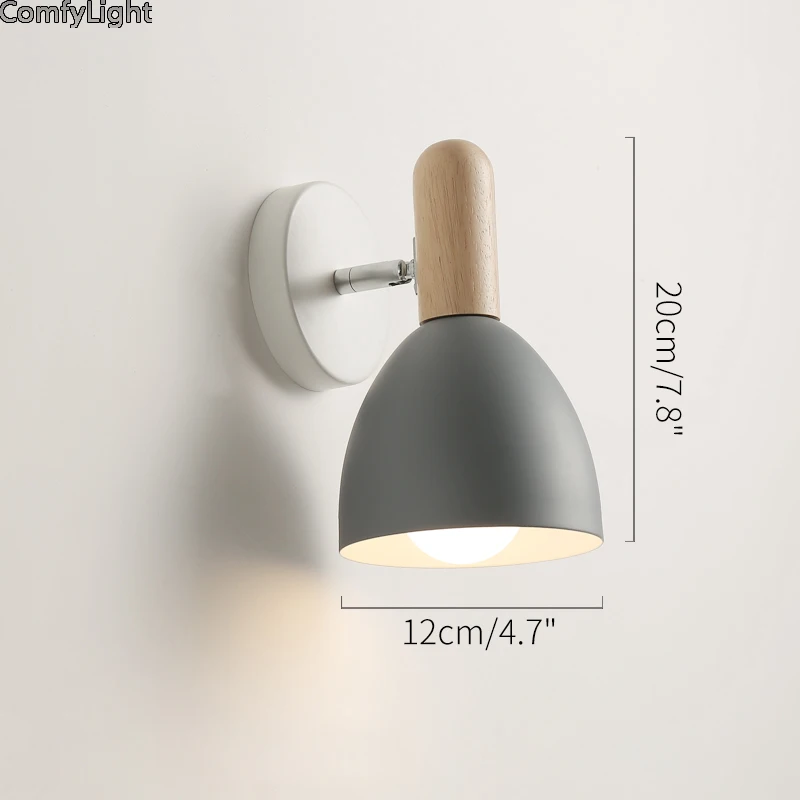 Nordic Modern LED Wall Lamp desginer lampshade Bathroom Mirror Beside American Retro Wall Light Sconce Wandlamp Aplique Murale images - 6