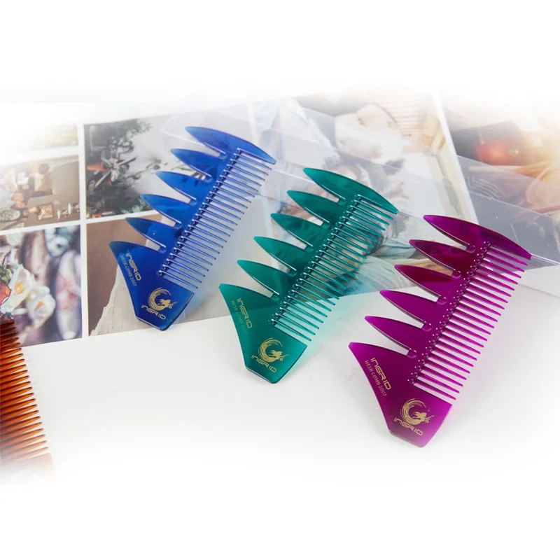 Assorted Colors Resin Super Styler Comb Two tools in one for Hair Lengths Volume feather Combs to Create Lift&ampFluff oil slic | Красота и