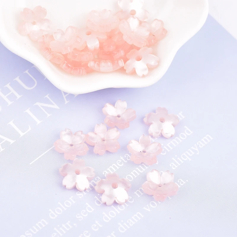 Acrylic flower DIY jewelry accessories candy color earring bracelet finding making supplies 10PCS | Украшения и аксессуары