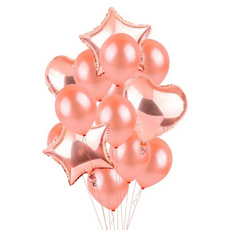 Urijk розовое сердце фольги воздушный шарик для свадьбы гелиевый дня рождения