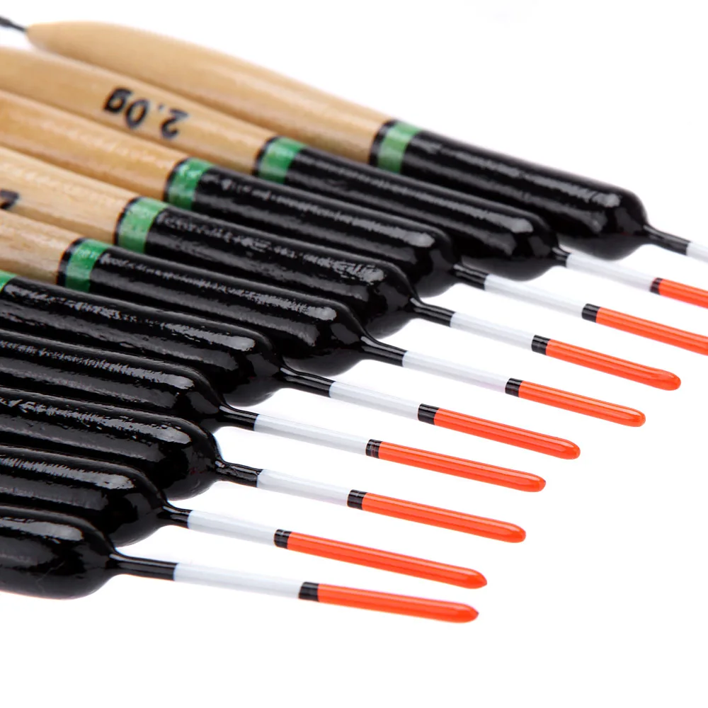 10 шт./компл. рыболовный поплавок из павловнии деревянные рыболовные снасти