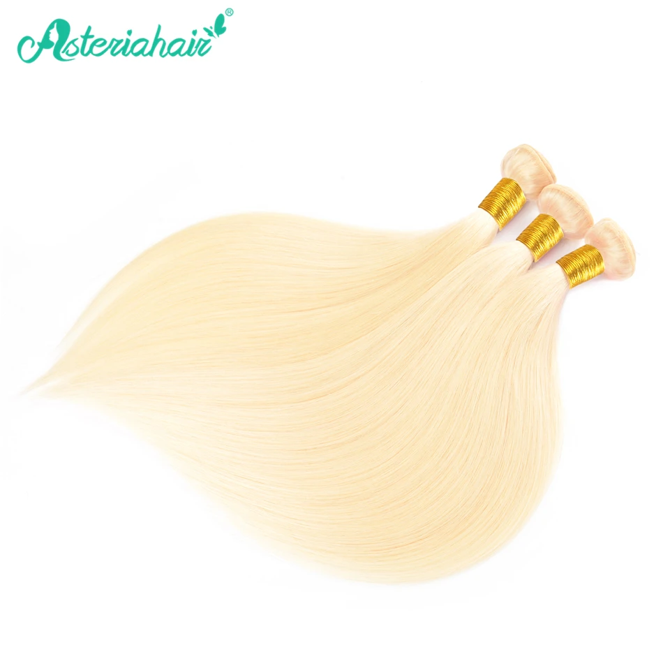 3 бразильские Прямые пряди волос с застежкой 613 #|bundles with closure|bundles closure blondebundles blonde |