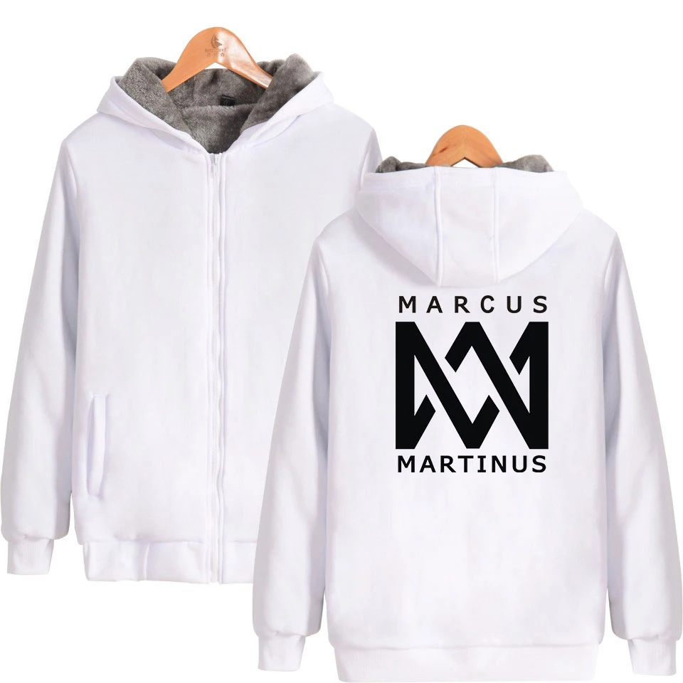 Marcus &amp martinus зимние Для женщин утепленные молния толстовка в стиле &quotкэжуал&quot