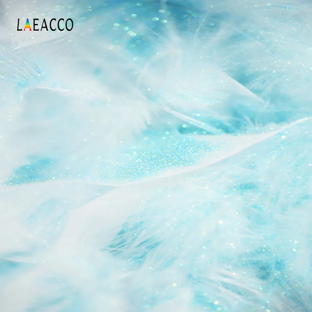 Фотофон Laeacco с градиентом и блестящими перьями боке фоны для фотосъемки по