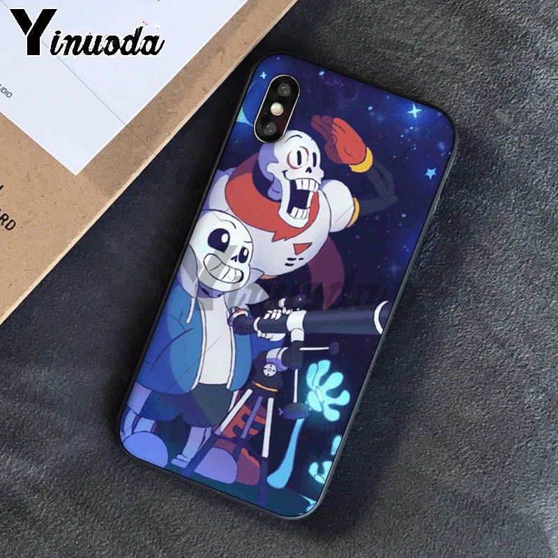11pro MAX Папирус из андертейл sans doggo сотовый цветной милый чехол для Apple iPhone 8 7 6 6S Plus X