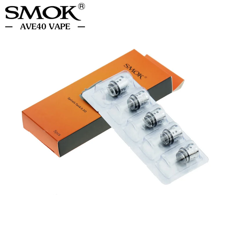 50 шт./лот 100% оригинальные SMOK спиральные катушки головка 0.3ohm 0.6ohm для Smok sub ohm Танк