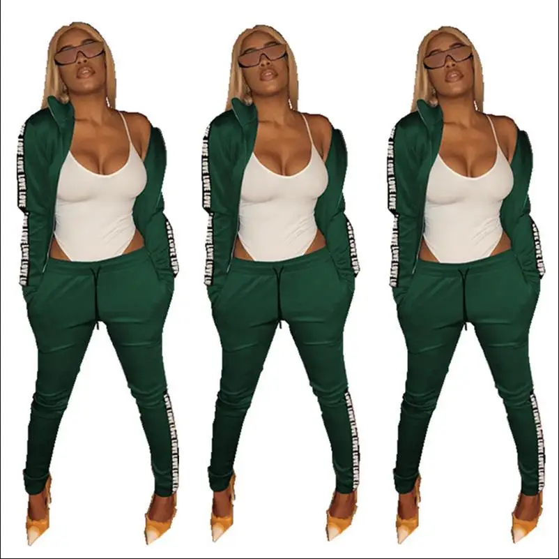 2018 комплект из двух предметов полосатые штаны для бега женский спортивный костюм